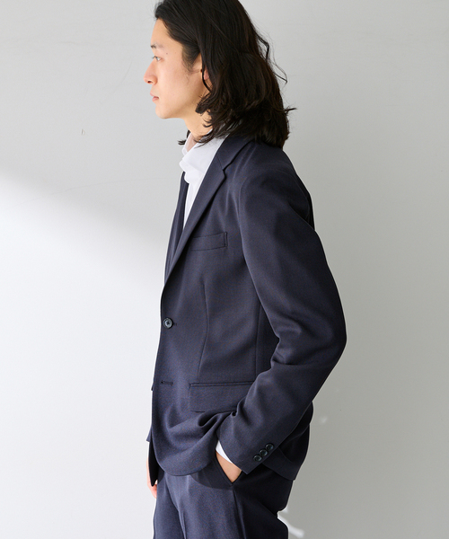 B.C STOCK（ベーセーストック）の「PE BIRDSEYE 2B ジャケット（テーラードジャケット・メンズ・チャコールグレー/ブルー系その他/ネイビー・X-LARGE/LARGE/MEDIUM/SMALL）」の17枚目の写真