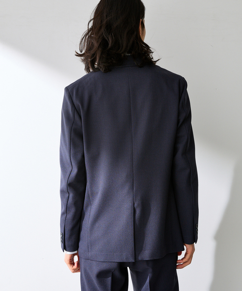 B.C STOCK（ベーセーストック）の「PE BIRDSEYE 2B ジャケット（テーラードジャケット・メンズ・チャコールグレー/ブルー系その他/ネイビー・X-LARGE/LARGE/MEDIUM/SMALL）」の18枚目の写真