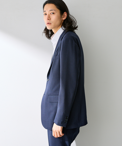 B.C STOCK（ベーセーストック）の「PE BIRDSEYE 2B ジャケット（テーラードジャケット・メンズ・チャコールグレー/ブルー系その他/ネイビー・X-LARGE/LARGE/MEDIUM/SMALL）」の21枚目の写真