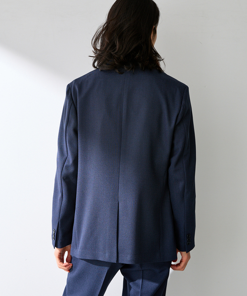 B.C STOCK（ベーセーストック）の「PE BIRDSEYE 2B ジャケット（テーラードジャケット・メンズ・チャコールグレー/ブルー系その他/ネイビー・X-LARGE/LARGE/MEDIUM/SMALL）」の22枚目の写真