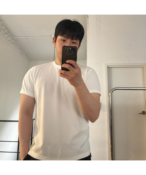 SENTAIR(センテア)の「エッセンシャルマッスルフィットクロップ半袖Tシャツ_アイボリー(Tシャツ/カットソー・メンズ・その他・46/48/50)」の1枚目の写真