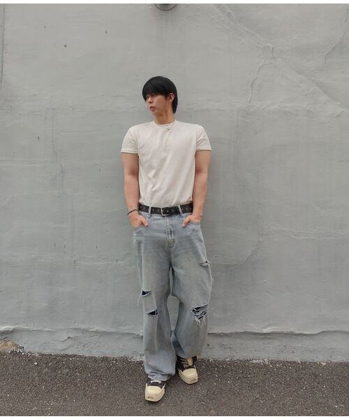 SENTAIR(センテア)の「エッセンシャルマッスルフィットクロップ半袖Tシャツ_アイボリー(Tシャツ/カットソー・メンズ・その他・46/48/50)」の17枚目の写真