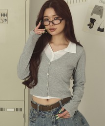 DISPARK/【26年春夏新作】レイヤードシャツトップ