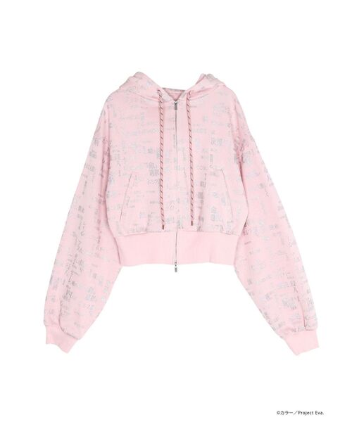 CALNAMUR（カルナムール）の「【新世紀エヴァンゲリオンコラボ】サブタイトル スウェット セットアップ（セットアップ・レディース・ブラック/ピンク・FREE）」の4枚目の写真