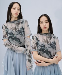 HARE | 2WAYフラワーガラシアートップス(HARE)(Tシャツ/カットソー)