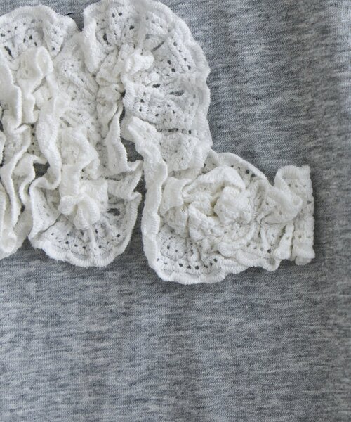DISCOAT(ディスコート)の「【umm.】レースロゴ半袖Tシャツ(Tシャツ/カットソー・レディース・ライトグレー/ネイビー/サックスブルー・FREE)」の19枚目の写真