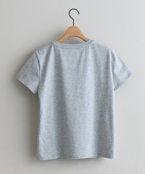 DISCOAT(ディスコート)の「【umm.】レースロゴ半袖Tシャツ(Tシャツ/カットソー・レディース・ライトグレー/ネイビー/サックスブルー・FREE)」の21枚目の写真