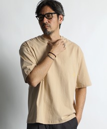 The DUFFER of ST.GEORGE（ザダファーオブセントジョージ）の「8oz HEAVY WEIGHT COTTON ELBOW LENGTH TEE:セットアップ対応 ヘビーウェイト 5分袖TEE   エルボーレングス   8オンス   厚手Tシャツ   ルーズフィット（Tシャツ/カットソー）」