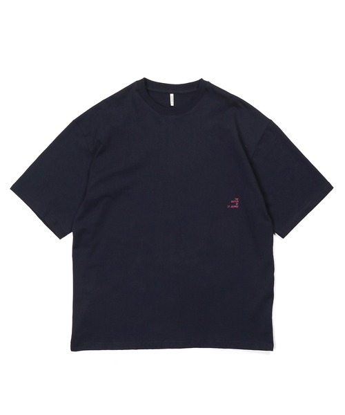 The DUFFER of ST.GEORGE(ザダファーオブセントジョージ)の「8oz HEAVY WEIGHT COTTON ELBOW LENGTH TEE:セットアップ対応 ヘビーウェイト 5分袖TEE / エルボーレングス / 8オンス / 厚手Tシャツ / ルーズフィット(Tシャツ/カットソー・メンズ・オフホワイト/ブラウン/ブルーグレー/スミクロ/ベージュ/ネイビー・MEDIUM/SMALL/XX-LARGE/X-LARGE/LARGE)」の16枚目の写真
