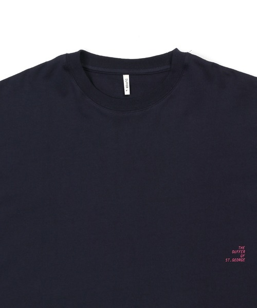 The DUFFER of ST.GEORGE(ザダファーオブセントジョージ)の「8oz HEAVY WEIGHT COTTON ELBOW LENGTH TEE:セットアップ対応 ヘビーウェイト 5分袖TEE / エルボーレングス / 8オンス / 厚手Tシャツ / ルーズフィット(Tシャツ/カットソー・メンズ・オフホワイト/ブラウン/ブルーグレー/スミクロ/ベージュ/ネイビー・MEDIUM/SMALL/XX-LARGE/X-LARGE/LARGE)」の22枚目の写真