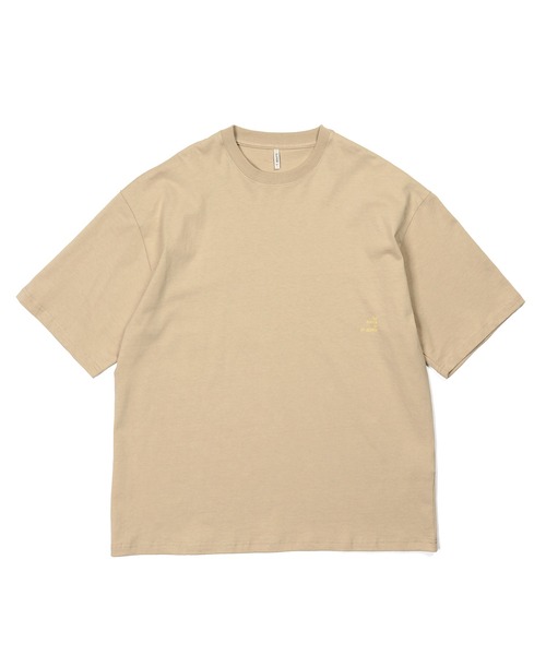 The DUFFER of ST.GEORGE(ザダファーオブセントジョージ)の「8oz HEAVY WEIGHT COTTON ELBOW LENGTH TEE:セットアップ対応 ヘビーウェイト 5分袖TEE / エルボーレングス / 8オンス / 厚手Tシャツ / ルーズフィット(Tシャツ/カットソー・メンズ・オフホワイト/ブラウン/ブルーグレー/スミクロ/ベージュ/ネイビー・MEDIUM/SMALL/XX-LARGE/X-LARGE/LARGE)」の15枚目の写真