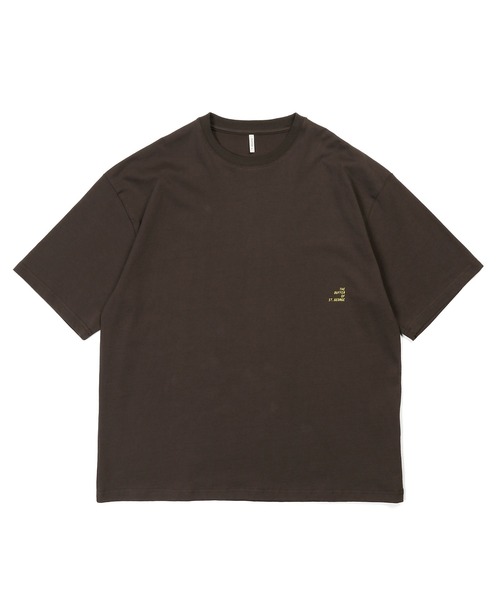 The DUFFER of ST.GEORGE(ザダファーオブセントジョージ)の「8oz HEAVY WEIGHT COTTON ELBOW LENGTH TEE:セットアップ対応 ヘビーウェイト 5分袖TEE / エルボーレングス / 8オンス / 厚手Tシャツ / ルーズフィット(Tシャツ/カットソー・メンズ・オフホワイト/ブラウン/ブルーグレー/スミクロ/ベージュ/ネイビー・MEDIUM/SMALL/XX-LARGE/X-LARGE/LARGE)」の14枚目の写真
