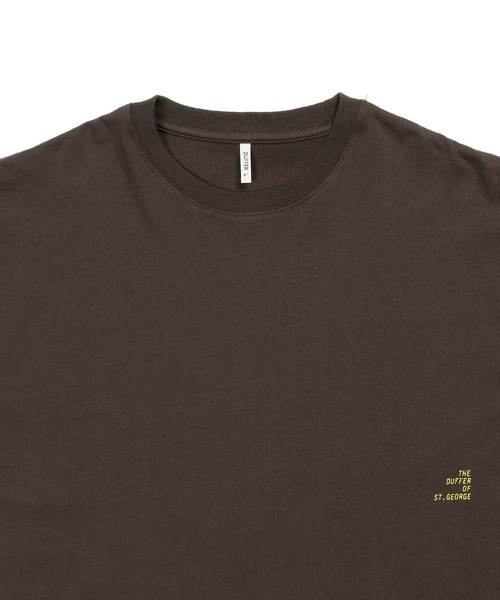 The DUFFER of ST.GEORGE(ザダファーオブセントジョージ)の「8oz HEAVY WEIGHT COTTON ELBOW LENGTH TEE:セットアップ対応 ヘビーウェイト 5分袖TEE / エルボーレングス / 8オンス / 厚手Tシャツ / ルーズフィット(Tシャツ/カットソー・メンズ・オフホワイト/ブラウン/ブルーグレー/スミクロ/ベージュ/ネイビー・MEDIUM/SMALL/XX-LARGE/X-LARGE/LARGE)」の20枚目の写真