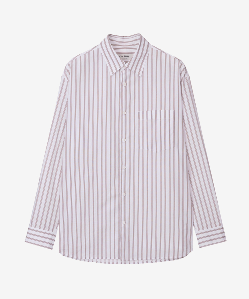MINDBRIDGE（マインドブリッジ）の「[COUTURE]ストライプオーバーサイズシャツ MYWS6171（シャツ/ブラウス・メンズ・ブラウン・100/95/105/110）」の3枚目の写真