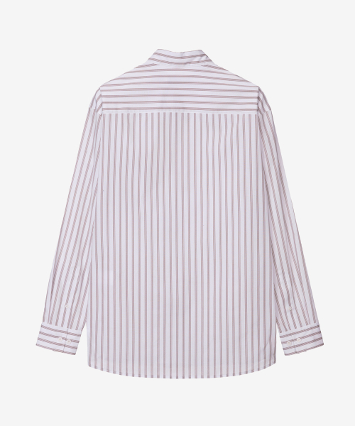 MINDBRIDGE（マインドブリッジ）の「[COUTURE]ストライプオーバーサイズシャツ MYWS6171（シャツ/ブラウス・メンズ・ブラウン・100/95/105/110）」の4枚目の写真