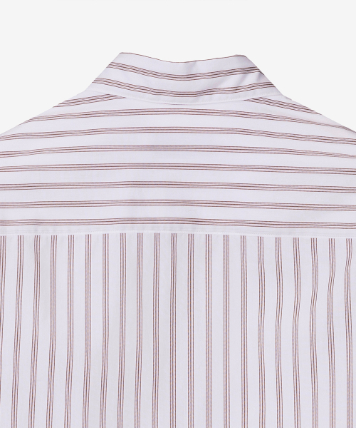 MINDBRIDGE（マインドブリッジ）の「[COUTURE]ストライプオーバーサイズシャツ MYWS6171（シャツ/ブラウス・メンズ・ブラウン・100/95/105/110）」の6枚目の写真