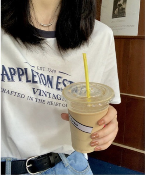 SallyLunn（サリーラン）の「カジュアルロゴリンガーTシャツ（Tシャツ/カットソー・レディース・ブルー/グレー/ホワイト・LARGE/MEDIUM）」の7枚目の写真