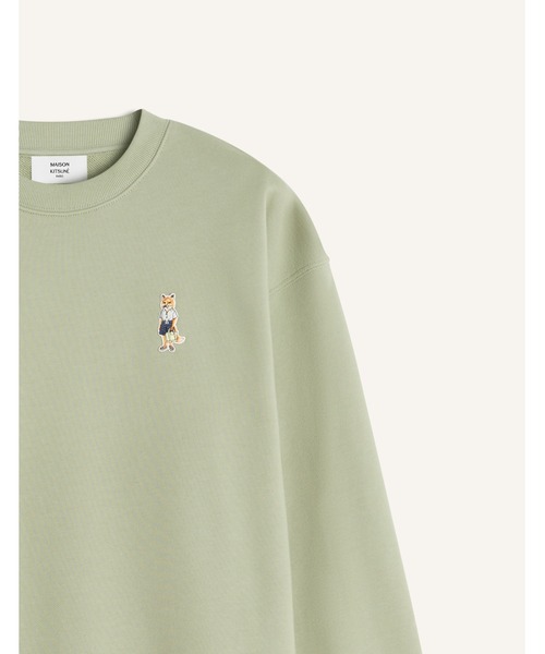 Maison Kitsune(メゾンキツネ)の「DRESSED FOX COMFORT SWEATSHIRT(スウェット・レディース・ライトカーキ・M/S/XS/L)」の3枚目の写真