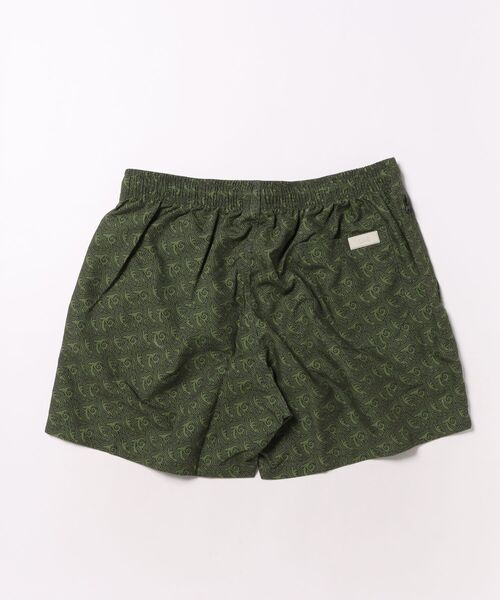 セール】BOARD SHORTS/OAS / アブストラクト柄ボードショーツ カーキ