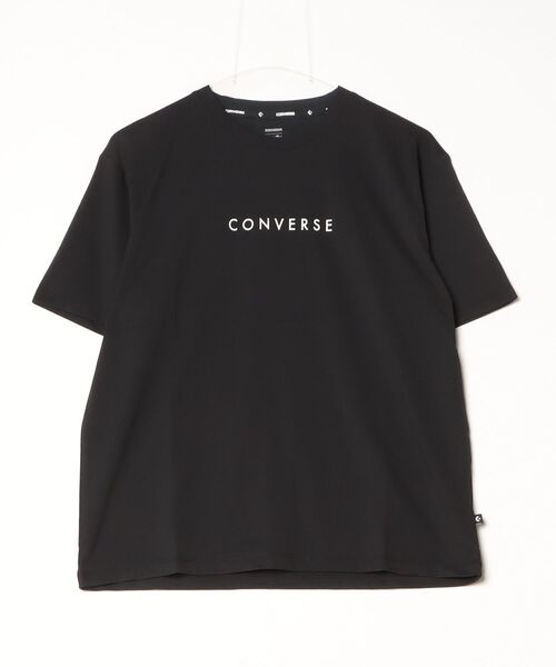 CONVERSE（コンバース）の「コンバース  CV LOGO TEE L 半袖Tシャツ（Tシャツ/カットソー・レディース・チャコールグレー/ホワイト/ブラック・M/L）」の14枚目の写真