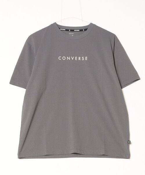CONVERSE（コンバース）の「コンバース  CV LOGO TEE L 半袖Tシャツ（Tシャツ/カットソー・レディース・チャコールグレー/ホワイト/ブラック・M/L）」の15枚目の写真