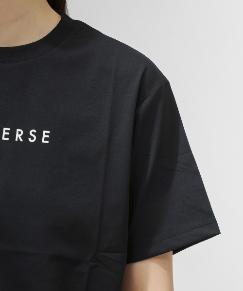 CONVERSE（コンバース）の「コンバース  CV LOGO TEE L 半袖Tシャツ（Tシャツ/カットソー・レディース・チャコールグレー/ホワイト/ブラック・M/L）」の9枚目の写真