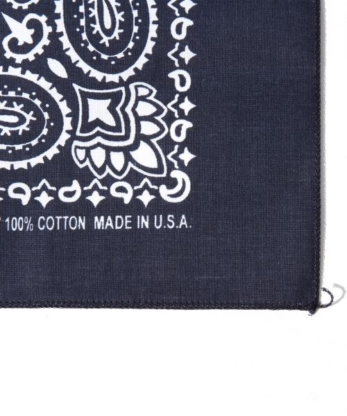 BEAMS（ビームス）の「HAV A HANK / ペイズリーバンダナ（バンダナ/スカーフ・メンズ・ホワイト/ブラック/レッド/グリーン/ネイビー・ONE SIZE）」の8枚目の写真