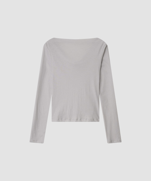 THE LILLE(ザ リル)の「Flow Cotton Drape T_Light Gray(Tシャツ/カットソー・レディース・その他・FREE)」の3枚目の写真