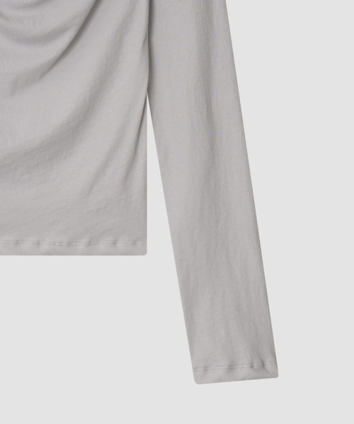 THE LILLE(ザ リル)の「Flow Cotton Drape T_Light Gray(Tシャツ/カットソー・レディース・その他・FREE)」の5枚目の写真