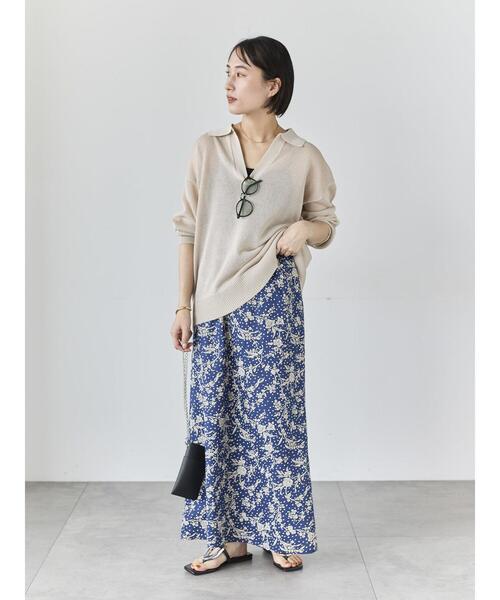 Te chichi(テチチ)の「メッシュスキッパーポロニット(ニット/セーター・レディース・レッド/ブラック/ベージュ・F)」の6枚目の写真