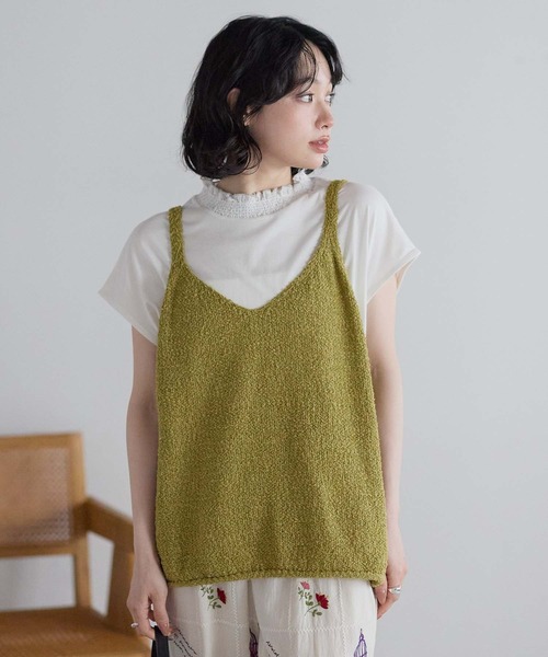 HEART MARKET（ハートマーケット）の「【接触冷感】衿シャーリングフレンチTシャツ（Tシャツ/カットソー・レディース・ブラック系2/ナチュラル/ブラック/ブラック系1/ホワイト/ホワイト系・FREE）」の2枚目の写真