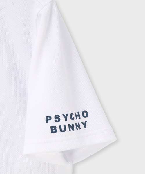 Psycho Bunny（サイコバニー）の「[GOLF]アウトライン2BUNNY ドライメッシュモックネックTシャツ（Tシャツ/カットソー・メンズ・ホワイト/ブラック/ブルー・MEDIUM/LARGE/X-LARGE）」の5枚目の写真
