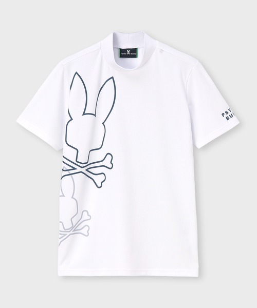 Psycho Bunny（サイコバニー）の「[GOLF]アウトライン2BUNNY ドライメッシュモックネックTシャツ（Tシャツ/カットソー・メンズ・ホワイト/ブラック/ブルー・MEDIUM/LARGE/X-LARGE）」の4枚目の写真