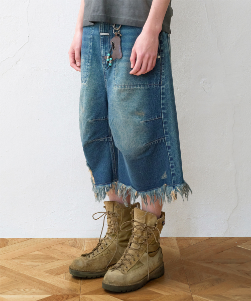 THEVINYLHOUSE（ザバイニルハウス）の「DESTROYED DENIM SHORTS BLUE（その他パンツ・メンズ・その他・SMALL/MEDIUM/LARGE）」の14枚目の写真