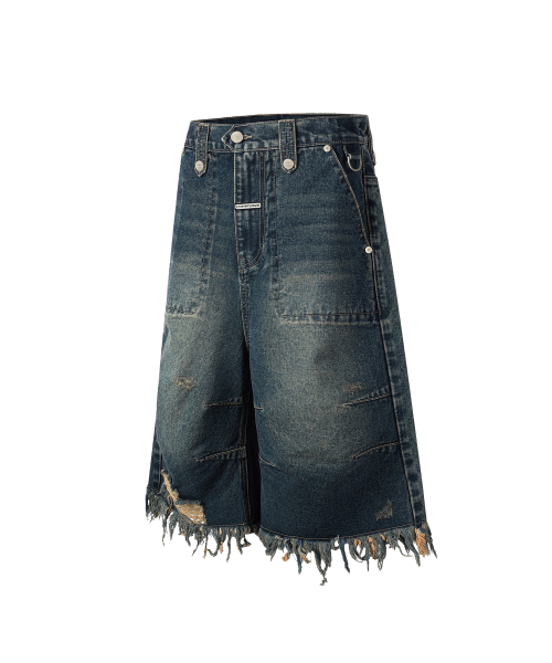 THEVINYLHOUSE（ザバイニルハウス）の「DESTROYED DENIM SHORTS BLUE（その他パンツ・メンズ・その他・SMALL/MEDIUM/LARGE）」の4枚目の写真