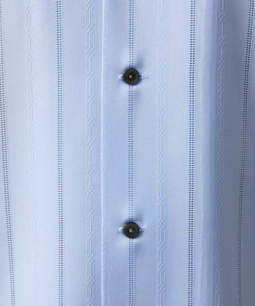 MICHEL KLEIN HOMME (ミッシェルクランオム)の「ストライプリラックス半袖シャツ(シャツ/ブラウス・メンズ・ライトブルー/ネイビー・MEDIUM/X-LARGE/LARGE)」の12枚目の写真