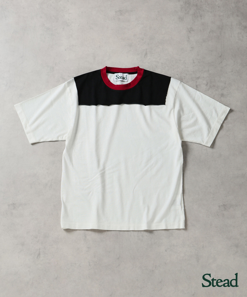 JOURNAL STANDARD J.S HOMESTEAD(ジャーナルスタンダードホームステッド)の「Stead / ブロック オーバー ヨーク Tシャツ(Tシャツ/カットソー・メンズ・ブラウン/ホワイト/ブラック・LARGE/MEDIUM)」の2枚目の写真