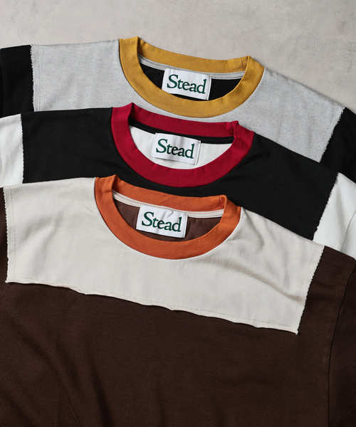 JOURNAL STANDARD J.S HOMESTEAD(ジャーナルスタンダードホームステッド)の「Stead / ブロック オーバー ヨーク Tシャツ(Tシャツ/カットソー・メンズ・ブラウン/ホワイト/ブラック・LARGE/MEDIUM)」の4枚目の写真