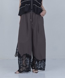 Eimee Law（エイミーロウ）の「ウェーブレース タックワイドパンツ（その他パンツ）」