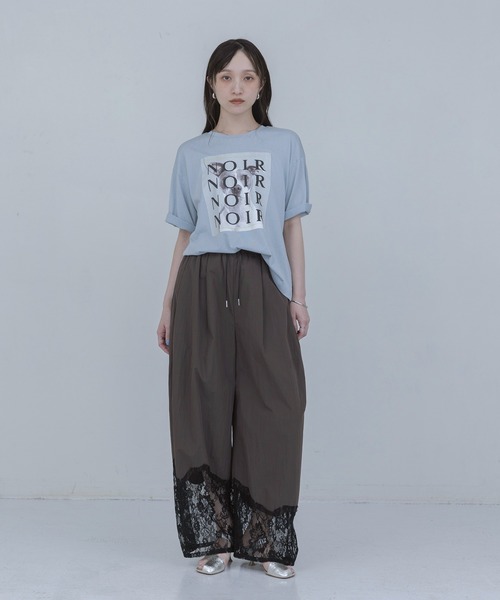ウェーブレース タックワイドパンツ（その他パンツ）｜Eimee Law