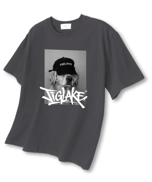 TI.GLAKE(ティーグレイク)の「ドンボデルミドク オーバーサイズ 半袖Tシャツ ダークグレー(Tシャツ/カットソー・メンズ・その他・LARGE/X-LARGE/XX-LARGE)」の1枚目の写真