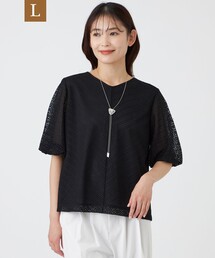 セール】【L】【ウォッシャブル】コットンスムースカットソー（Tシャツ