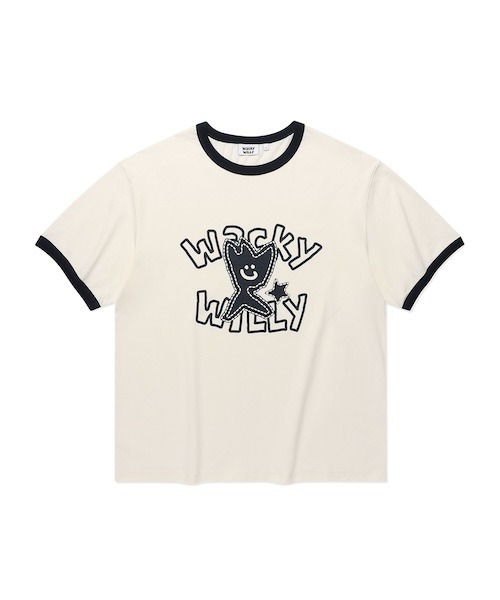 Wacky WiLLy(ワッキーウィリー)の「KIKY RINGER SHORT-SLEEVED T-SHIRT(Tシャツ/カットソー・メンズ・グリーン/ブラウン/ネイビー・X-LARGE/LARGE/MEDIUM/SMALL)」の3枚目の写真