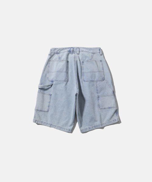 MOIF（モイフ）の「[SS26] WIDE CARPENTER DENIM SHORTS / BLEACHED INDIGO（デニムパンツ・メンズ・その他・1(S)/2(M)/3(L)）」の3枚目の写真