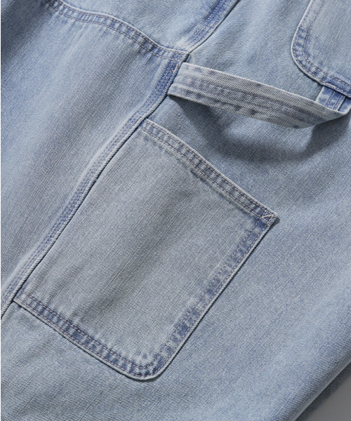 MOIF（モイフ）の「[SS26] WIDE CARPENTER DENIM SHORTS / BLEACHED INDIGO（デニムパンツ・メンズ・その他・1(S)/2(M)/3(L)）」の6枚目の写真