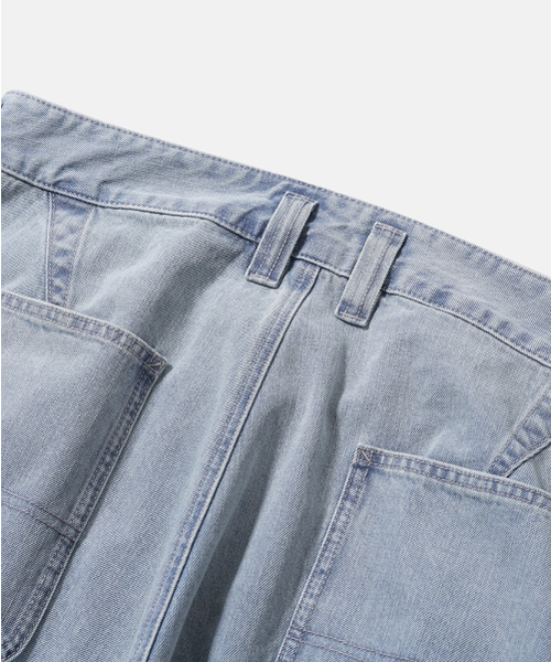 MOIF（モイフ）の「[SS26] WIDE CARPENTER DENIM SHORTS / BLEACHED INDIGO（デニムパンツ・メンズ・その他・1(S)/2(M)/3(L)）」の7枚目の写真