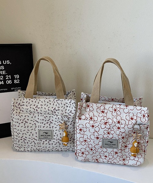 Mignonjour（ミニョンジュール）の「Mignonjour/フラワーミニトートバッグ M2927（トートバッグ・レディース・ピンク/レッド・FREE）」の5枚目の写真