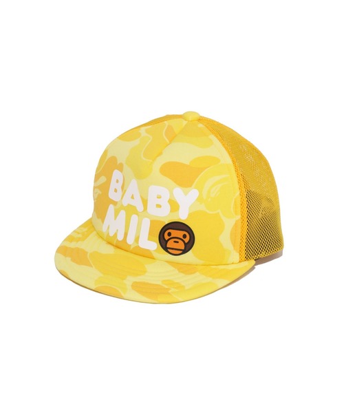 A BATHING APE(アベイシングエイプ)の「ABC CAMO BABY MILO MESH CAP(キャップ・キッズ・ブルー/イエロー/ピンク・FREE)」の3枚目の写真