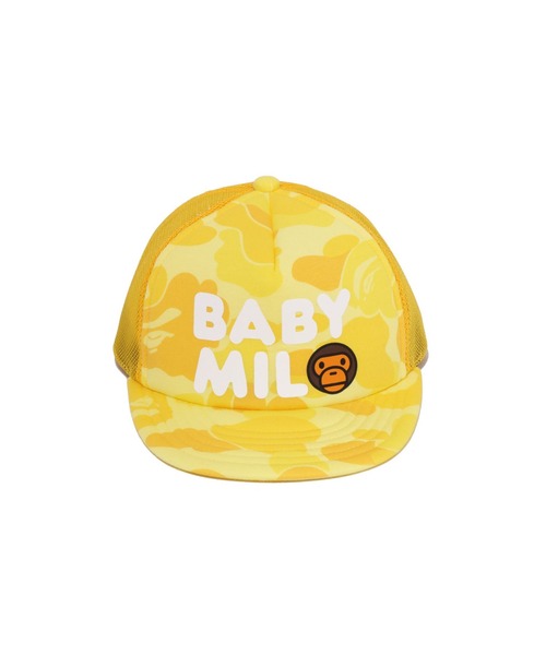 A BATHING APE(アベイシングエイプ)の「ABC CAMO BABY MILO MESH CAP(キャップ・キッズ・ブルー/イエロー/ピンク・FREE)」の5枚目の写真