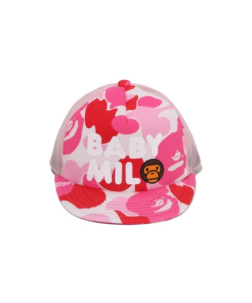 A BATHING APE(アベイシングエイプ)の「ABC CAMO BABY MILO MESH CAP(キャップ・キッズ・ブルー/イエロー/ピンク・FREE)」の6枚目の写真